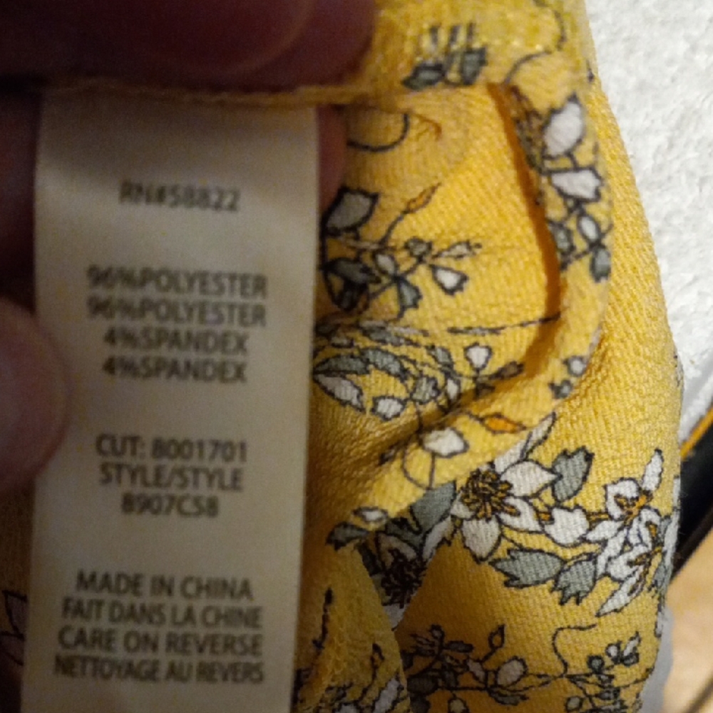 Floral Yellow Wrap Dress - Picture 4 of 9